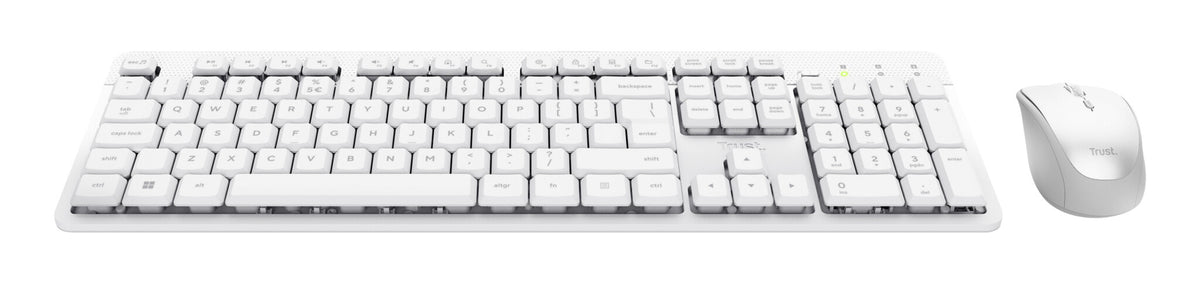Trust Ody II tangentbord Mus inkluderad Hem / Kontor RF Trådlös QWERTY Engelska (USA) Vit