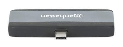 Manhattan 190404 dockningsstationer för bärbara datorer Kabel USB 3.2 Gen 2 (3.1 Gen 2) Type-C Grå