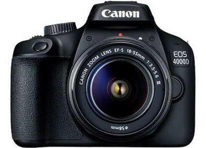Canon EOS 4000D + EF-S 18-55mm III SLR-kamerauppsättning 18 MP 5184 x 3456 pixlar Svart