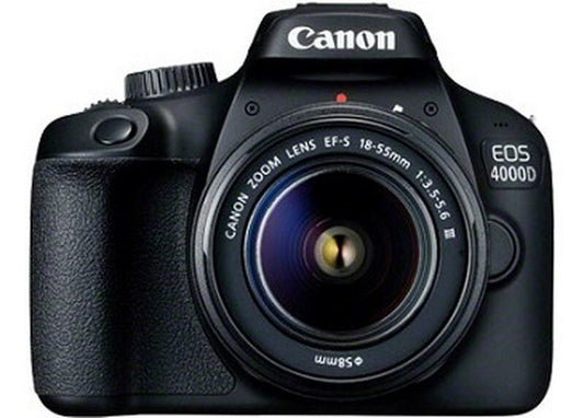 Canon EOS 4000D + EF-S 18-55mm III SLR-kamerauppsättning 18 MP 5184 x 3456 pixlar Svart