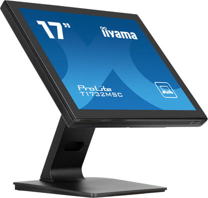 iiyama ProLite T1732MSC-B1SAG platta pc-skärmar 43,2 cm (17") 1280 x 1024 pixlar Full HD LED Pekskärm Bordsskiva Svart