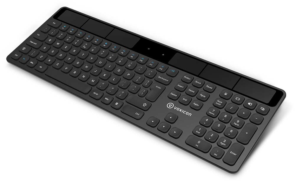 Voxicon DK-SO2WL-B/INT tangentbord Universal RF Trådlös QWERTY Amerikanskt internationellt Svart