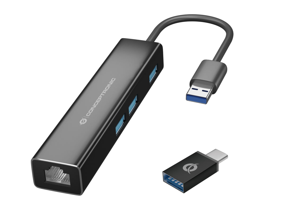 Conceptronic DONN07BA USB 3.2 Gen 1 (3.1 Gen 1) Type-A Svart