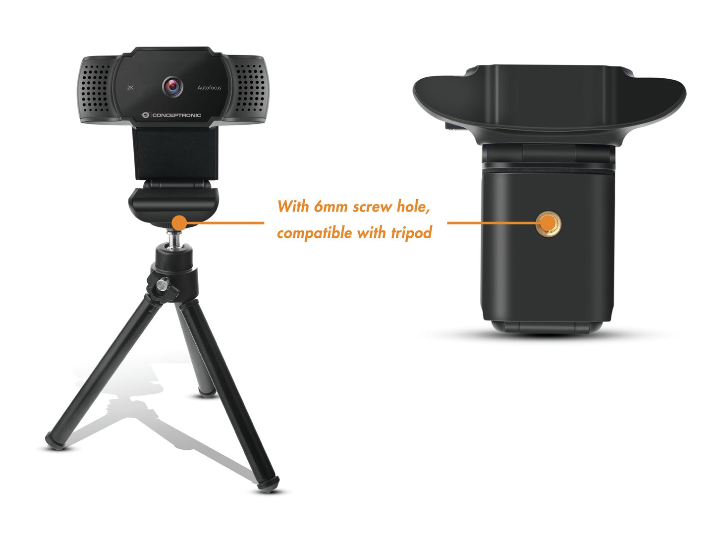 Conceptronic AMDIS02B webbkameror 5 MP 2592 x 1944 pixlar USB 2.0 Svart