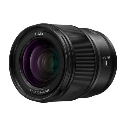 Panasonic LUMIX S 24 mm F1.8 MILC / SLR Vidvinkelobjektiv Svart