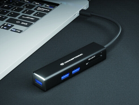 Conceptronic DONN08B dockningsstationer för bärbara datorer USB 3.2 Gen 1 (3.1 Gen 1) Type-C Svart