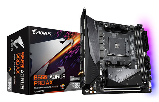 GIGABYTE B550I AORUS PRO AX moderkort AMD B550 Uttag AM4 Mini-ITX