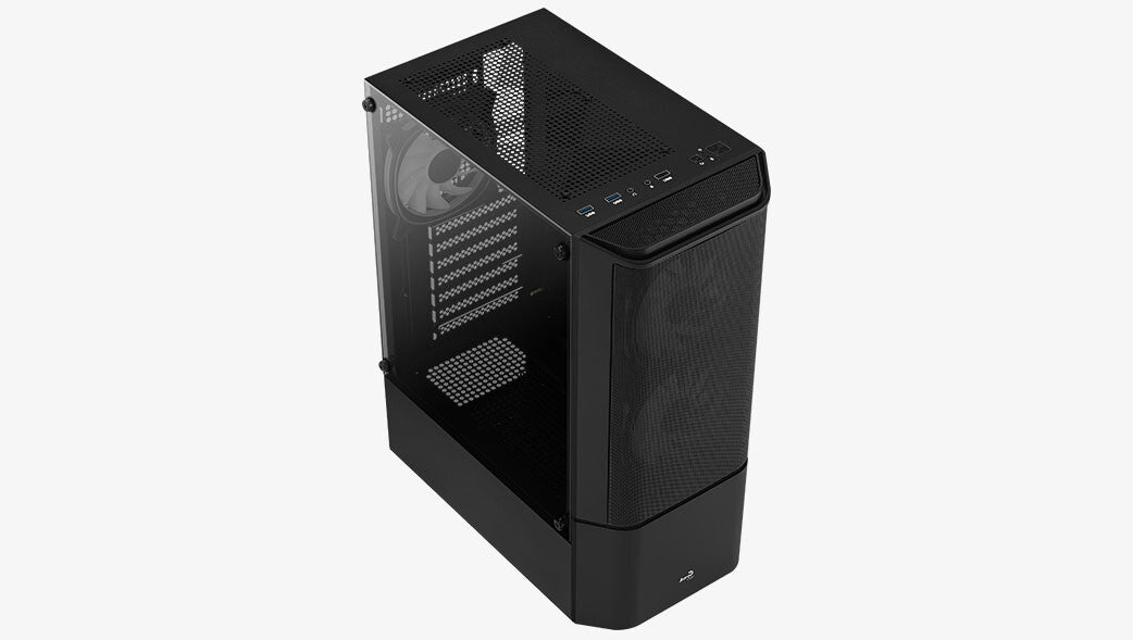 Aerocool Quantum Mesh-G-BK-V2 Midi Tower Svart