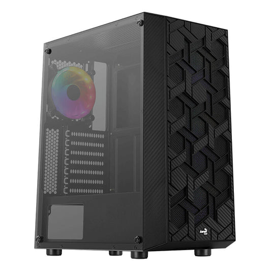 Aerocool Hive-G-BK-v3 Midi Tower Svart