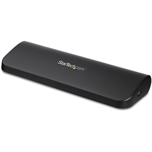 StarTech.com USB 3.0-dockningsstation för dubbelskärm och bärbara datorer, HDMI/DVI/VGA, 3x USB-A-hubb, GbE, ljud, universell Type-A-dockingsstation för Windows/macOS/ChromeOS - TAA-kompatibel