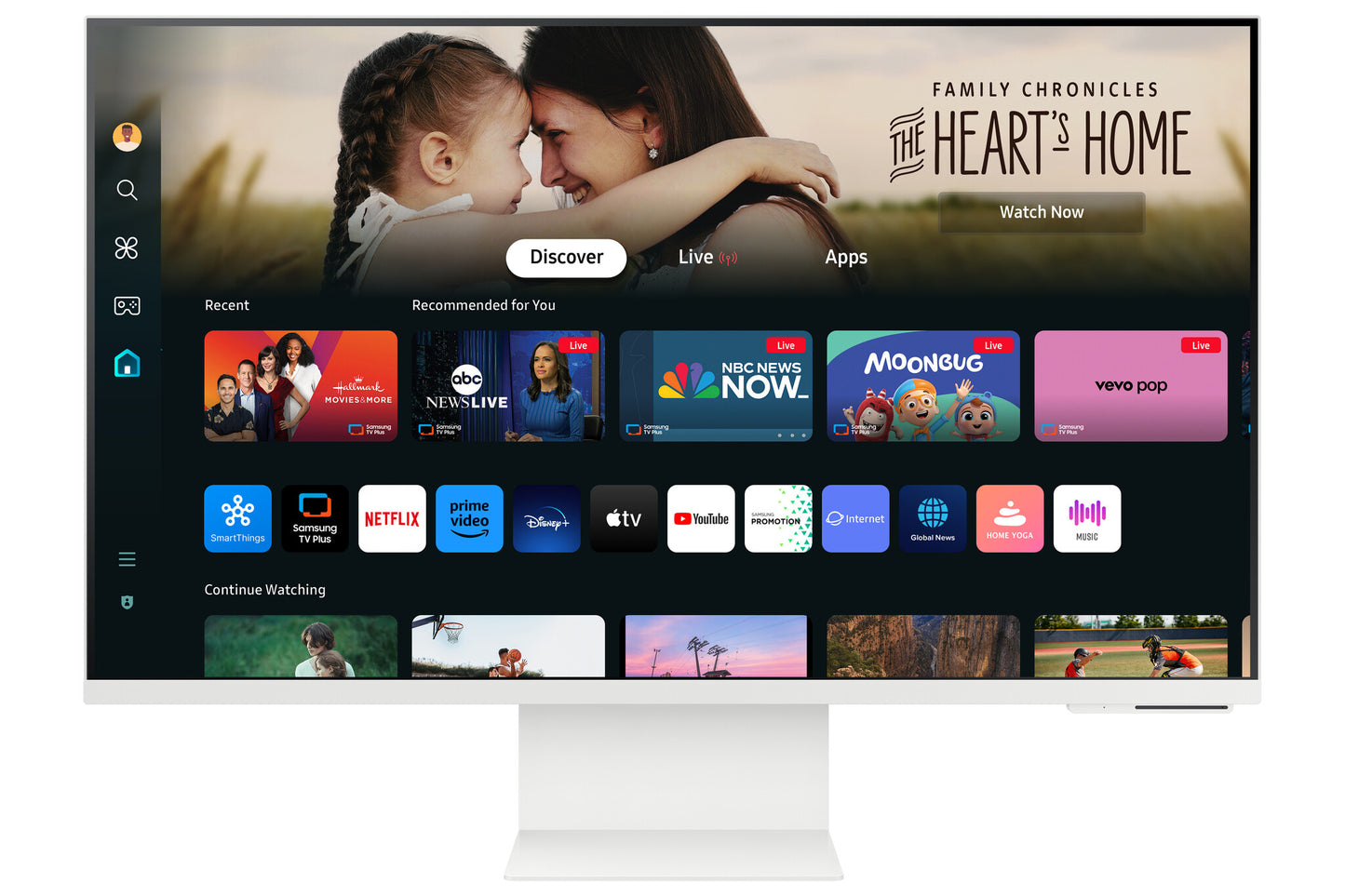 Samsung M80D platta pc-skärmar 81,3 cm (32") 3840 x 2160 pixlar 4K Ultra HD LED Vit