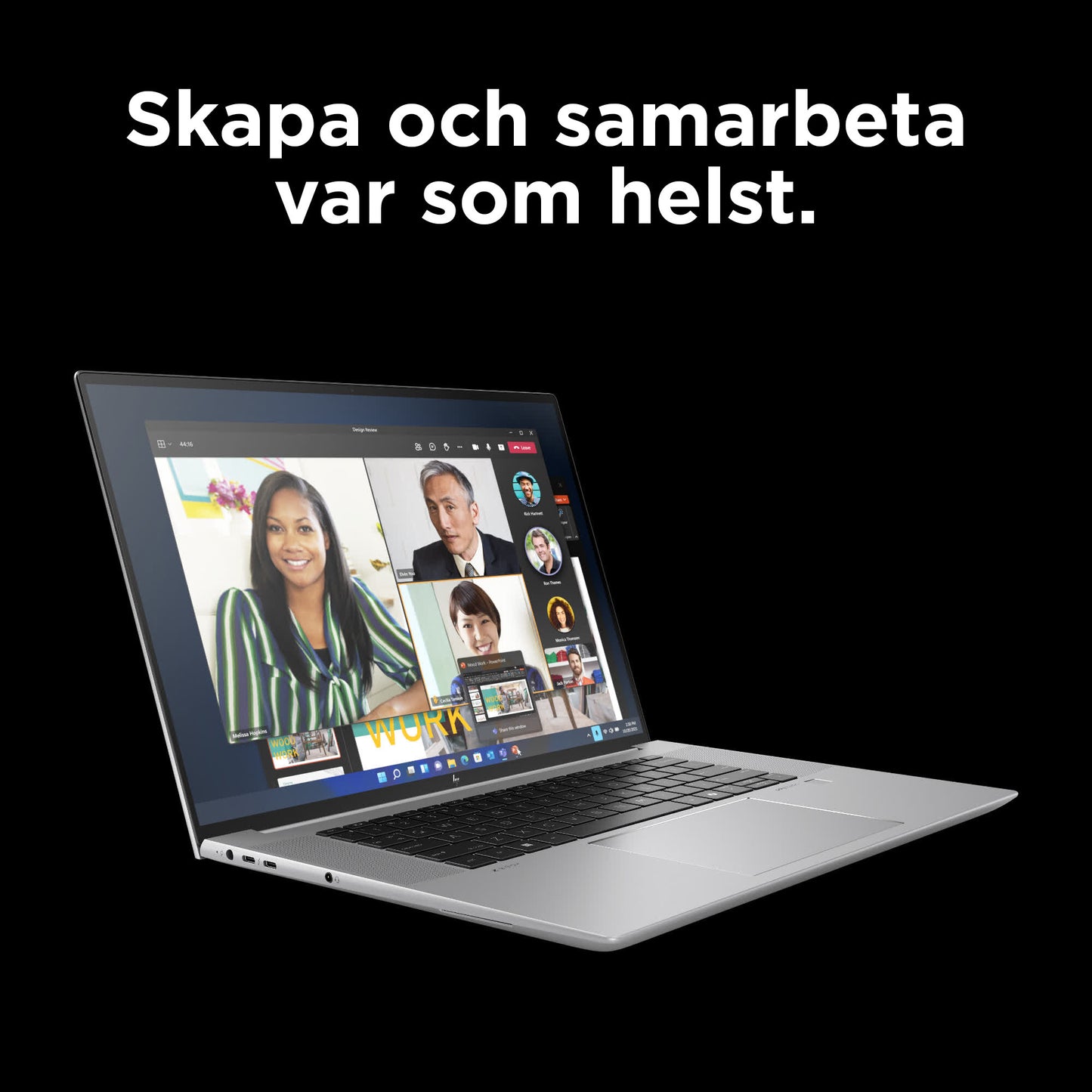 HP ZBook Studio G11 Intel Core Ultra 9 185H Mobil arbetsstation 40,6 cm (16") Pekskärm WQUXGA 64 GB DDR5-SDRAM 1 TB SSD NVIDIA GeForce RTX 4070 Wi-Fi 7 (802.11be) Windows 11 Pro AI PC, AI Workstation Silver