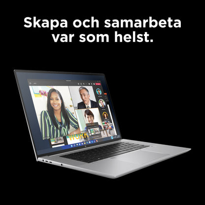 HP ZBook Studio G11 Intel Core Ultra 9 185H Mobil arbetsstation 40,6 cm (16") WUXGA 64 GB DDR5-SDRAM 1 TB SSD NVIDIA RTX 3000 Ada Wi-Fi 7 (802.11be) Windows 11 Pro AI PC, AI Workstation Silver