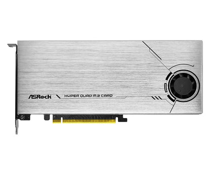 Asrock Hyper Quad M.2 nätverkskort/adapters Intern