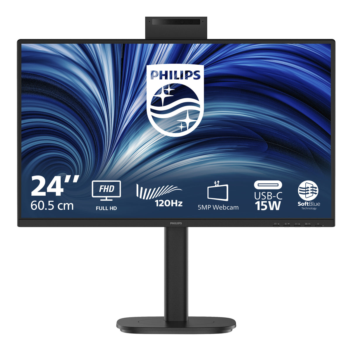 Philips 3000 series 24B2N3200JH/00 platta pc-skärmar 60,5 cm (23.8") 1920 x 1080 pixlar Full HD LCD Svart