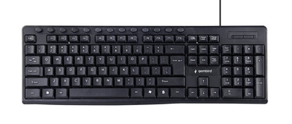 Gembird KB-UM-107 tangentbord USB Engelska (USA) Svart