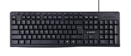 Gembird KB-UM-107 tangentbord USB Engelska (USA) Svart