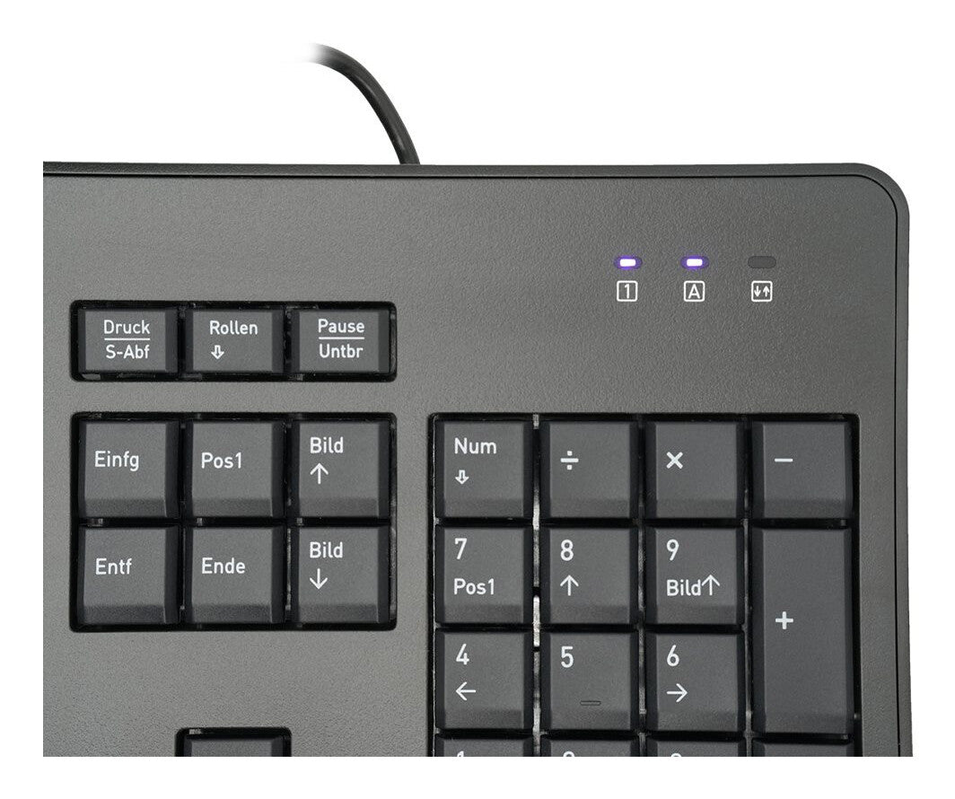 TERRA 1500 tangentbord Mus inkluderad Kontor USB QWERTZ tyska Svart