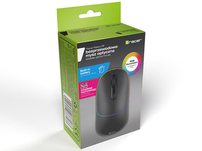 Tracer RATERO RF datormöss Spela Ambidextrous RF Wireless + USB Type-C Optisk 1600 DPI
