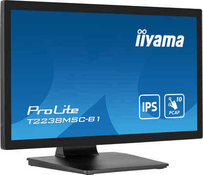 iiyama ProLite T2238MSC-B1 platta pc-skärmar 54,6 cm (21.5") 1920 x 1080 pixlar Full HD LED Pekskärm Svart