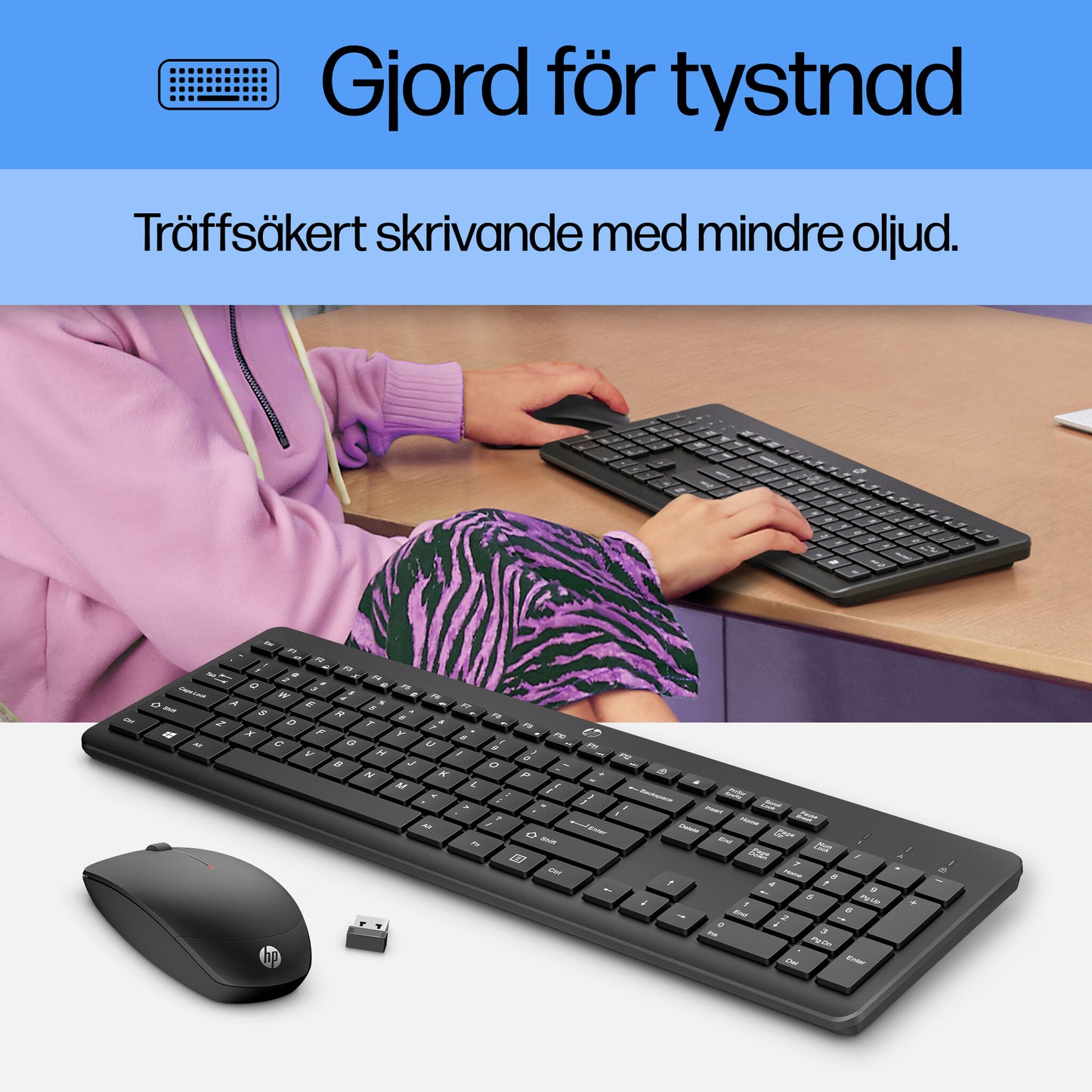 HP 230 trådlös mus och tangentbord kombinerat