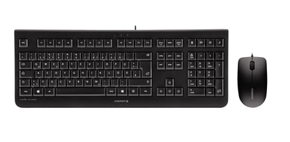 CHERRY DC 2000 tangentbord Mus inkluderad Universal USB AZERTY Belgiskt Svart