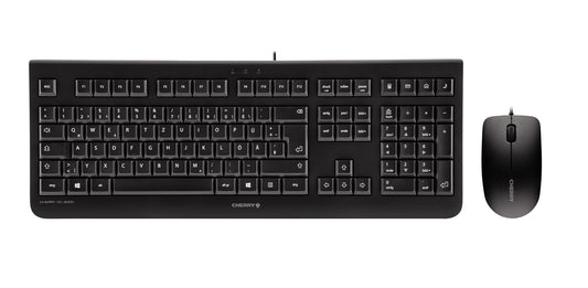 CHERRY DC 2000 tangentbord Mus inkluderad Universal USB AZERTY Belgiskt Svart