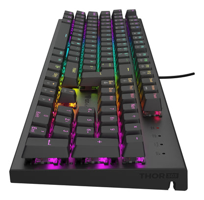 GENESIS Thor 303 tangentbord Spela USB QWERTZ tyska Svart
