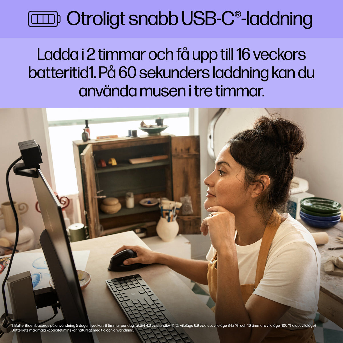 HP 925 ergonomisk vertikal mus