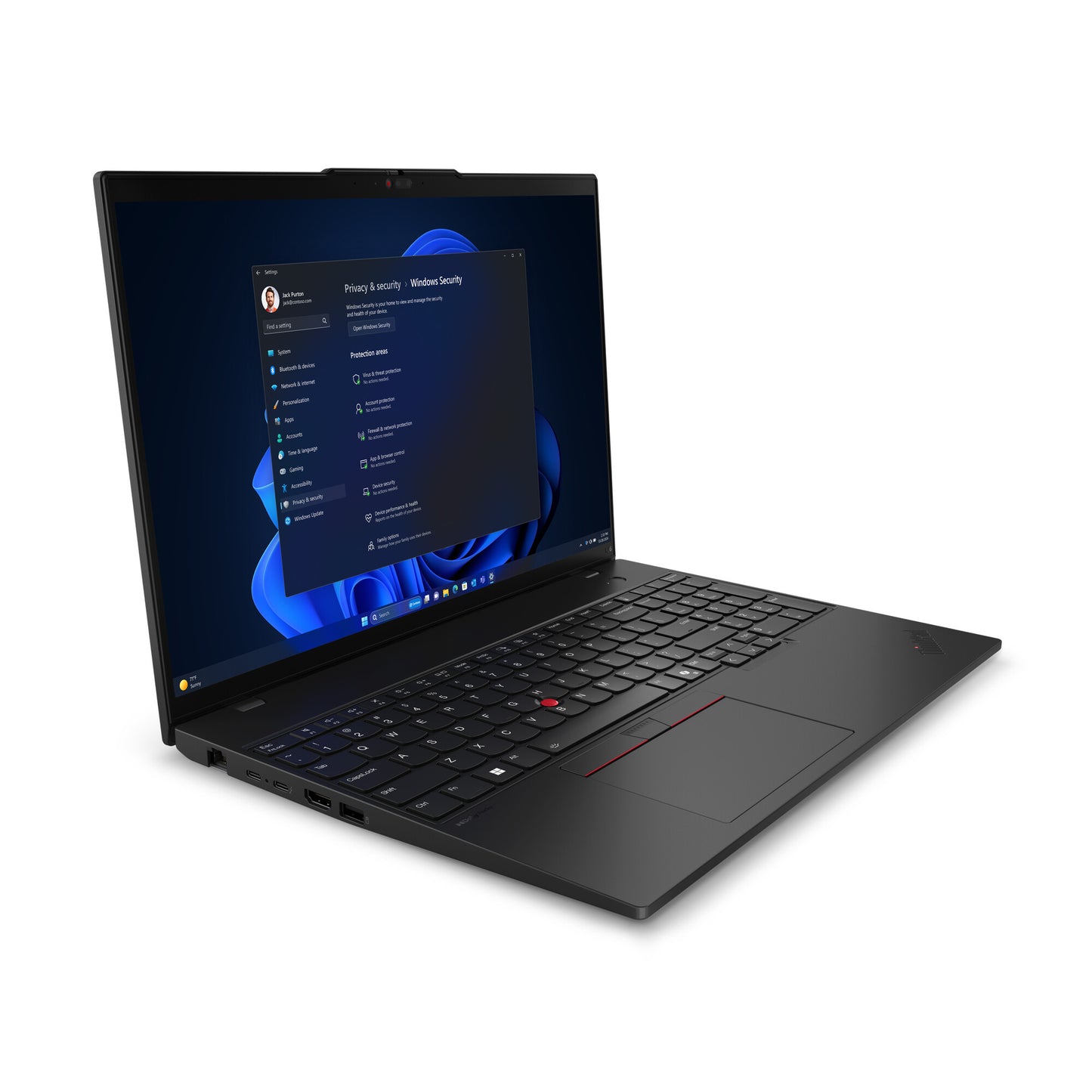 Lenovo ThinkPad L16 Gen 1 (Intel) Intel Core Ultra 7 155U Bärbar dator 40,6 cm (16") WUXGA 16 GB DDR5-SDRAM 512 GB SSD Wi-Fi 6E (802.11ax) Windows 11 Pro Engelsk Svart