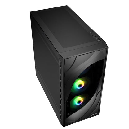 Sharkoon REBEL C80M RGB Midi Tower Svart