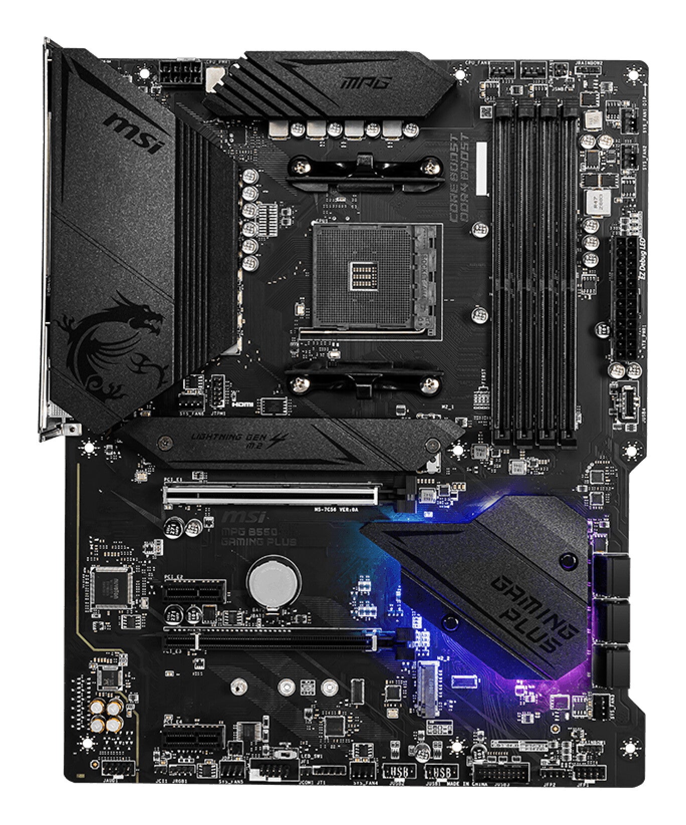 MSI MPG B550 Gaming Plus AMD B550 Uttag AM4 ATX