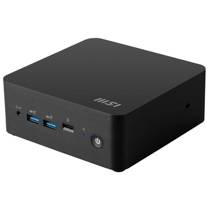 MSI Cubi NUC 1MG-023DE Intel Core 3 100U 8 GB DDR5-SDRAM 256 GB SSD Windows 11 Pro Mini PC Mini-PC Svart