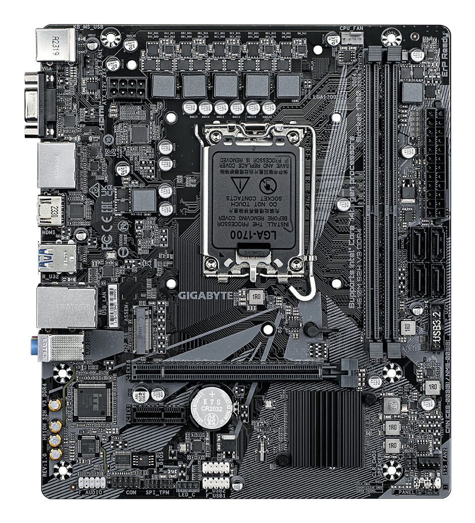 GIGABYTE H610M S2H V3 DDR4 moderkort Intel H610 Express LGA 1700 micro ATX
