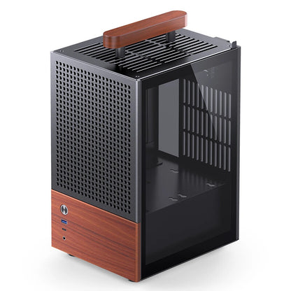 Jonsbo T6 Midi Tower Svart, Trä