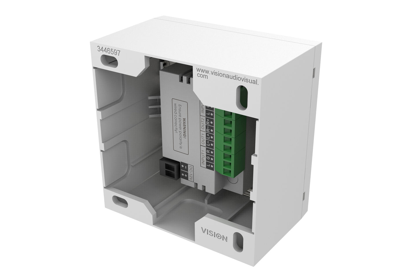 Vision TC3-AMP ljudförstärkare 2.0 kanaler Hem Vit