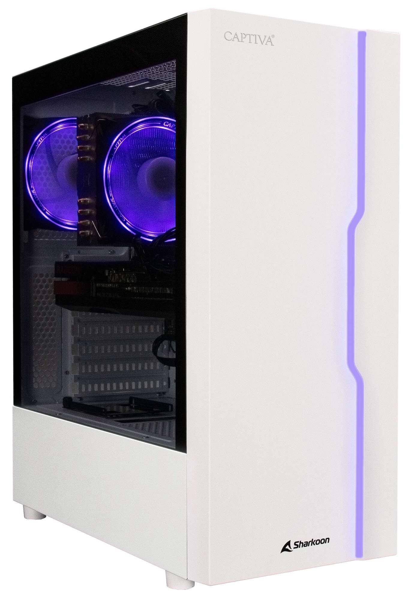 CAPTIVA Advanced Gaming R78-261 AMD Ryzen™ 7 5700X 16 GB DDR4-SDRAM 1 TB SSD NVIDIA GeForce RTX 4060 Windows 11 Home Skrivbord PC Vit