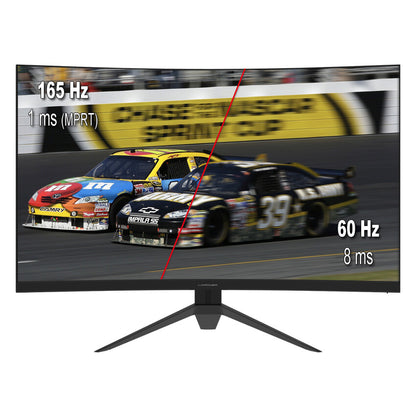LC-Power LC-M32-QHD-165-C-V2 platta pc-skärmar 80 cm (31.5") 2560 x 1440 pixlar Quad HD LCD Svart