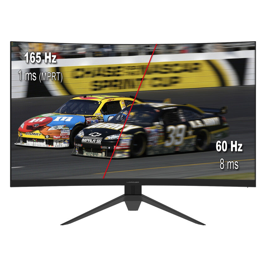 LC-Power LC-M27-QHD-165-C platta pc-skärmar 68,6 cm (27") 2560 x 1440 pixlar Quad HD LED Svart