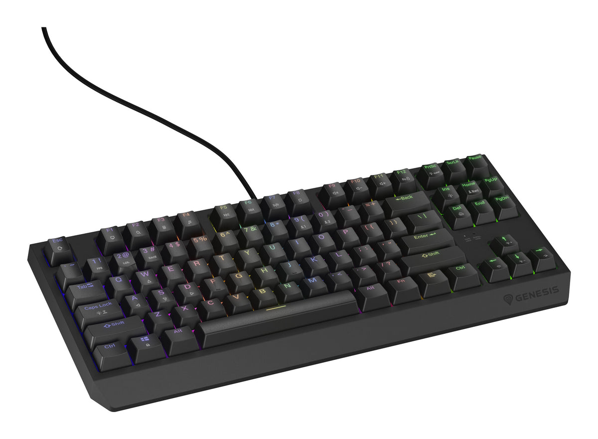 GENESIS Thor 230 TKL tangentbord Spela USB QWERTY Engelska (USA) Svart