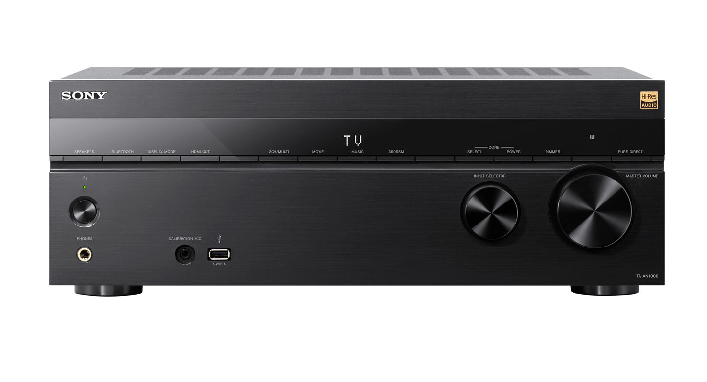 Sony TA-AN1000 165 W 7.2 kanaler Surround 3D kompatibilitet Svart