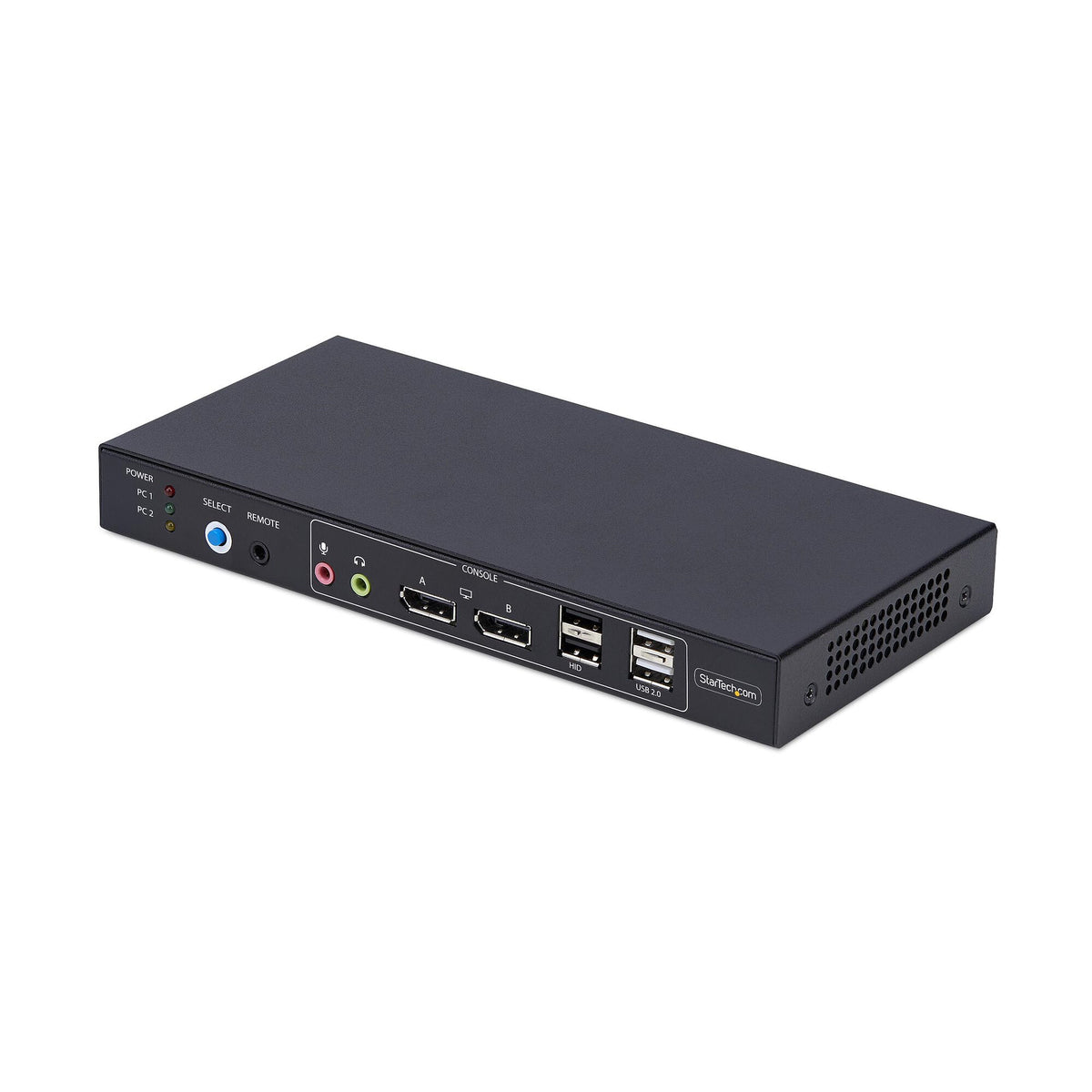 StarTech.com 2-portars DisplayPort KVM-switch för dubbla bildskärmar och videomatris med dubbla vyer, 4K 60 Hz, 4x USB-hubbportar, snabbtangentväxling, DP 1.2 Matrix KVM, TAA-kompatibel