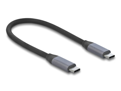 DeLOCK 87895 dockningsstationer för bärbara datorer Kabel USB 3.2 Gen 1 (3.1 Gen 1) Type-C Svart, Grå