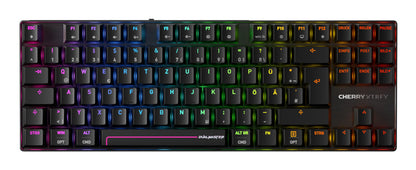CHERRY MX 8.2 Pro TMR Wireless tangentbord Spela USB + RF Wireless + Bluetooth QWERTZ tyska Svart