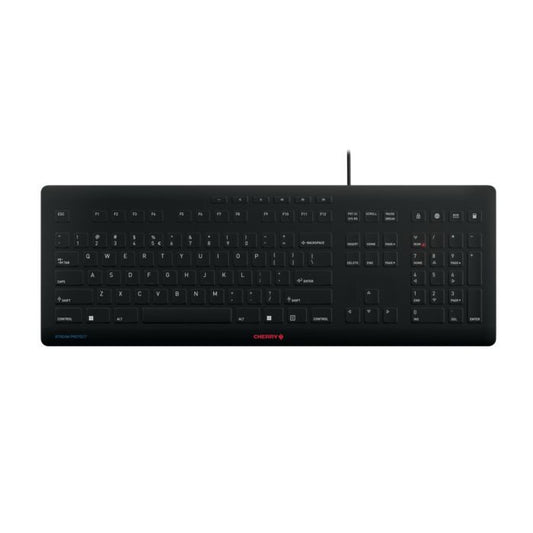 CHERRY JK-8502EU-2 tangentbord Universal USB QWERTY Engelsk Svart