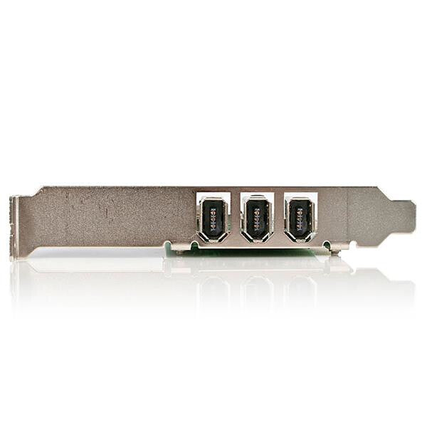 StarTech.com PCI 1394a FireWire-kortadapter med 4 portar – 3 externa 1 intern