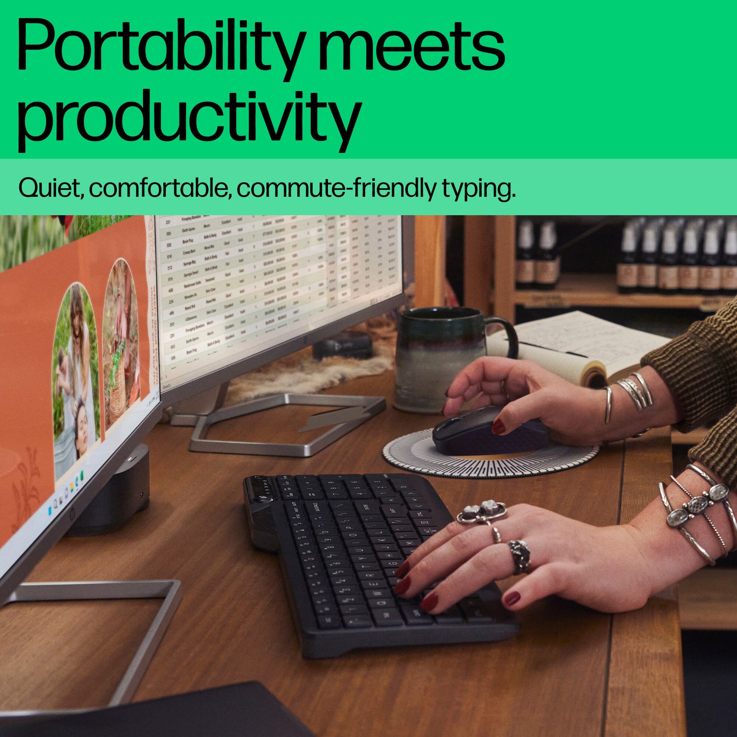 HP 475 Dual-Mode trådlöst tangentbord