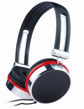 Gembird MHS-903 hörlur och headset Kabel Huvudband Samtal/musik Svart, Röd, Silver