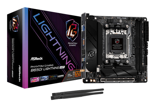 Asrock B650I Lightning WiFi AMD B650 AM5-sockel Mini-ITX