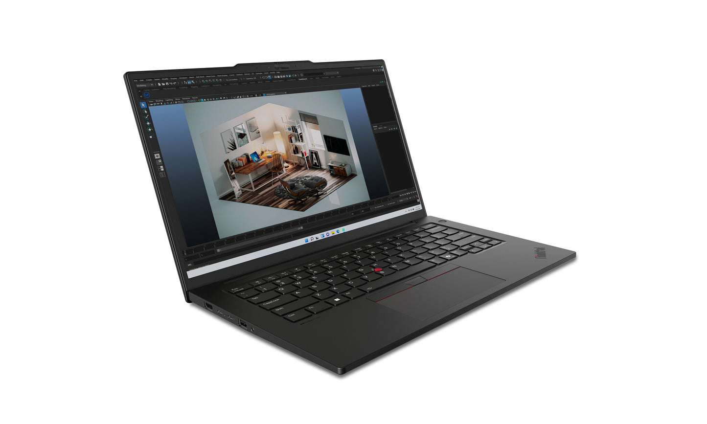 Lenovo ThinkPad P14s Gen 5 (Intel) Intel Core Ultra 9 185H Bärbar dator 36,8 cm (14.5") WQXGA 64 GB DDR5-SDRAM 1 TB SSD Wi-Fi 6E (802.11ax) Windows 11 Pro Nordic Svart